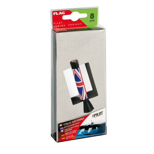 Bandera de piloto, mástil de antena - 8 cm - Reino Unido
