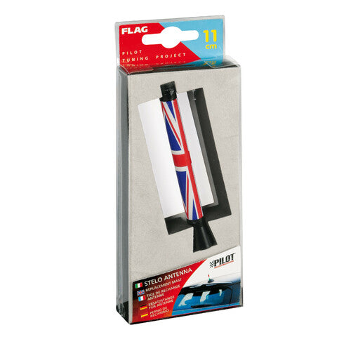 Bandera de piloto, mástil de antena - 11 cm - Reino Unido