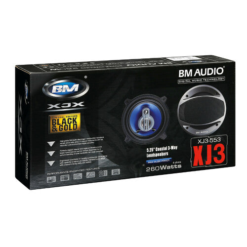 Boschmann XJ3-553 - 130 mm - 260W - Altavoces - 2 piezas