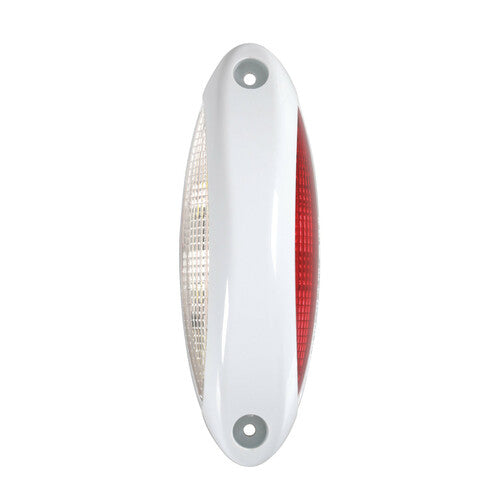 Lampa Luce supplementare a 4 Led bianco/rosso, 9/32V - Scocca bianco