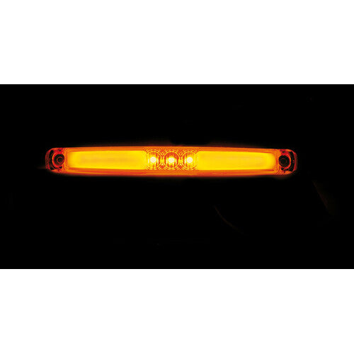 Lampa Luce ingombro a 13 Led, 12/24V - Arancio