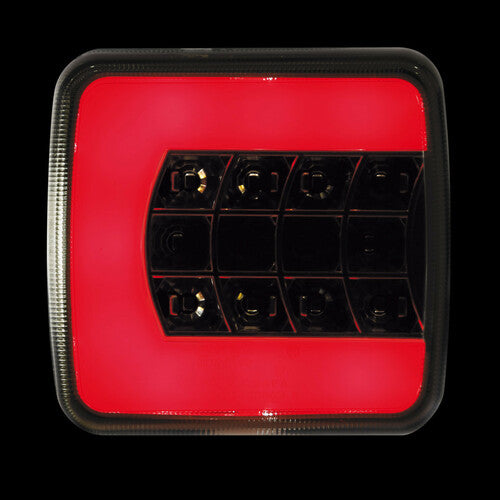 Lampa C-Led Look, fanale posteriore Led 4 funzioni, 12/24V - Destro