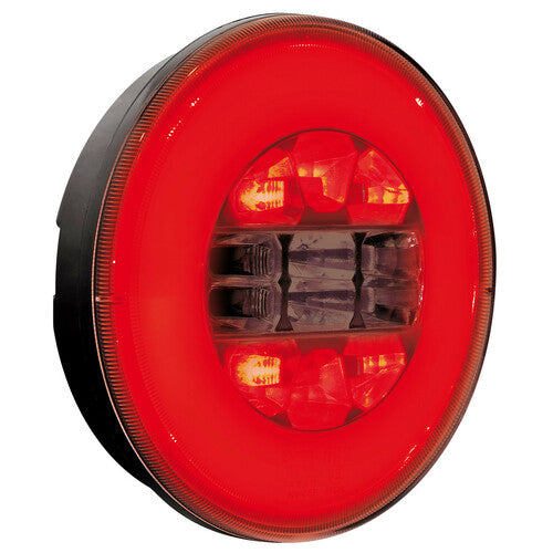 Lampa O-Led, Fanale rotondo posteriore 3 funzioni, 12/24V 41534
