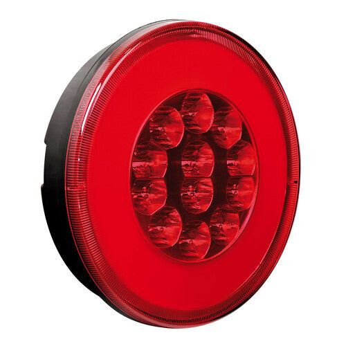 Lámpara O-Led, luz antiniebla trasera y de posición redonda, 12/24 V 41536