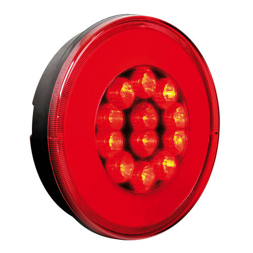 Lámpara O-Led, luz antiniebla trasera y de posición redonda, 12/24 V 41536