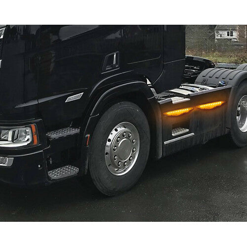 Illumi luce ingombro a 9 Led montaggio in superficie, 12/24V Arancio 1 funzione