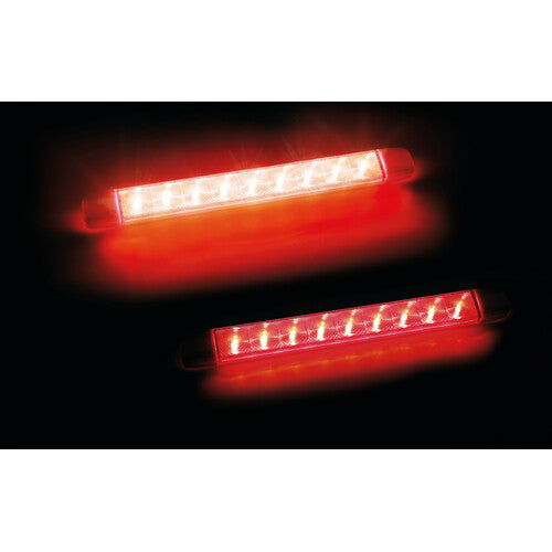 Illumi, luce ingombro a 9 Led, montaggio in superficie, 12/24V Rosso 2 funzioni 41542