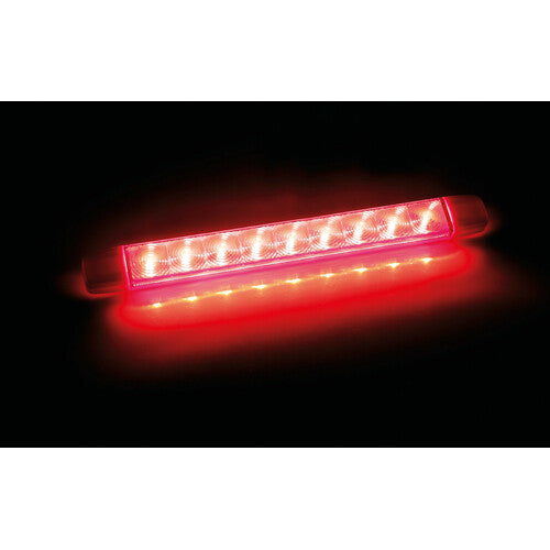 Illumi, luce ingombro a 9 Led, montaggio in superficie, 12/24V Rosso 1 funzione 41543