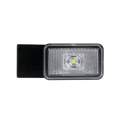 Lampa Luce ingombro con catarifrangente e staffa - 1 Led - 12/24V - Bianco 41560