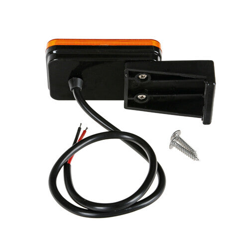 Lampa Luce ingombro con catarifrangente e staffa - 1 Led - 12/24V - Arancio 41561