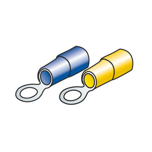 Kit de lámpara de 40 terminales de anillo - Amarillo/Azul 45057