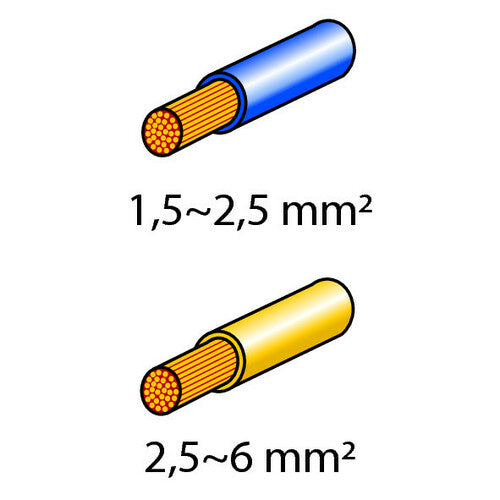 Kit de lámpara de 40 terminales de anillo - Amarillo/Azul 45057