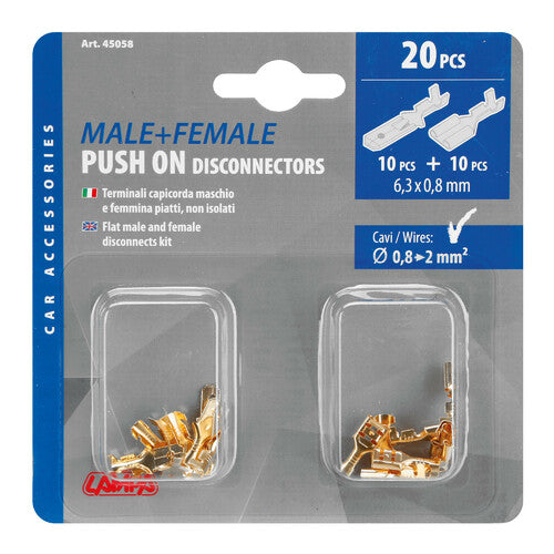 Lamp Kit 20 non-insulated flat terminals