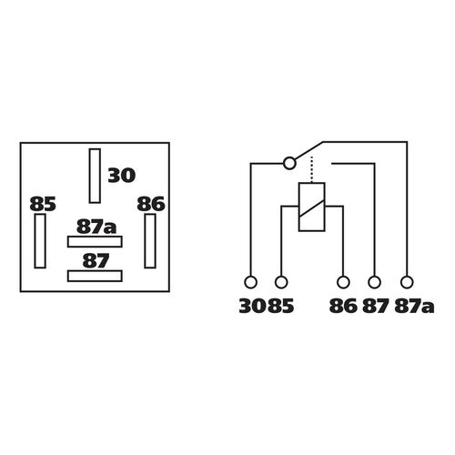 Universal Relay Lamp 24V - 40A - 5 Contacts