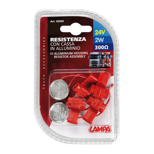 Kit Lampa Cheat-Box para bombillas LED, 24 V - 300 OHM - 2 W 45504