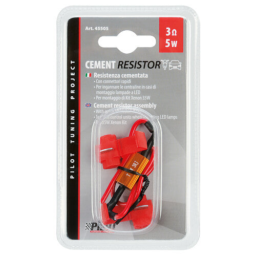Pilot Resistenza cementata, 12V - 3 OHM - 5 W