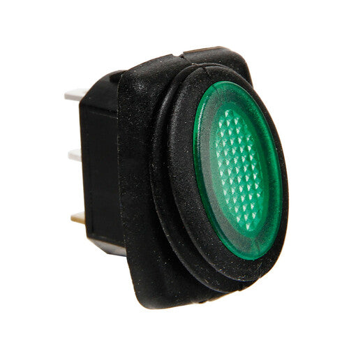 Lampa Micro interruttore impermeabile con spia a Led - 12/24V - Verde 45536