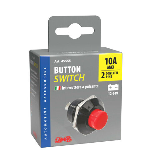 Interruptor pulsador Lampa - 12/24 V - 10 A 45555
