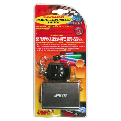 Interruptor piloto con control remoto 12V