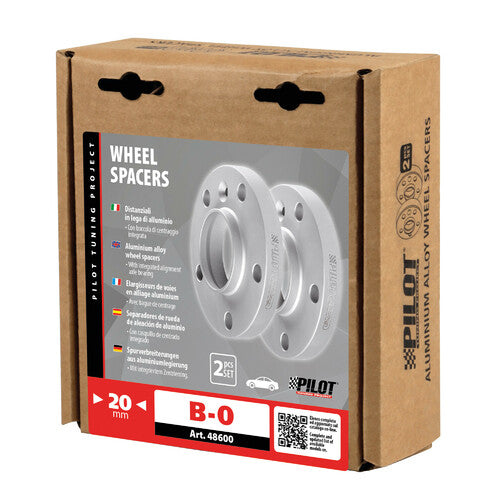 Pilot Kit 2 distanziali ruota auto - 20 mm - B0