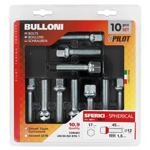 Pilot Set 10 bulloni sferici - TS1 - D/Blister