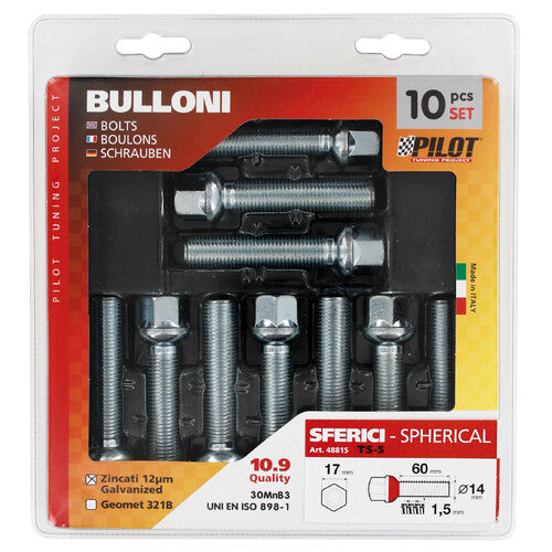 Pilot Set 10 bulloni sferici - TS5 - D/Blister