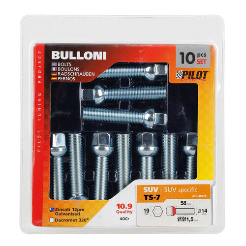 Pilot Set 10 bulloni sferici - TS7 - D/Blister