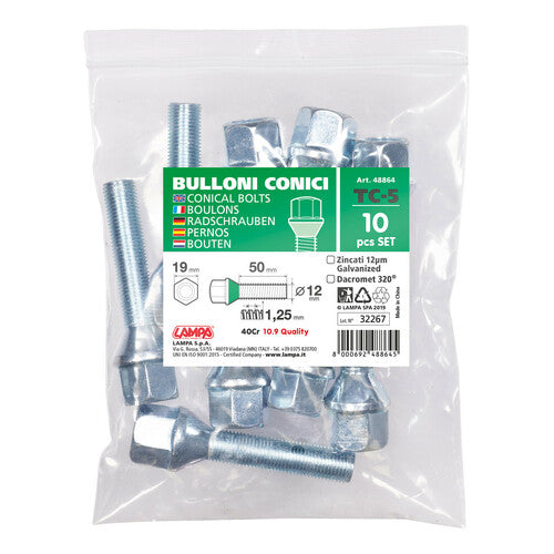 Pilot-Set mit 10 Kegelschrauben - TC5 - Briefumschlag