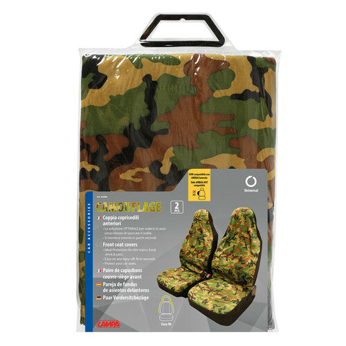 Camouflage Lamp, pair of front seat covers