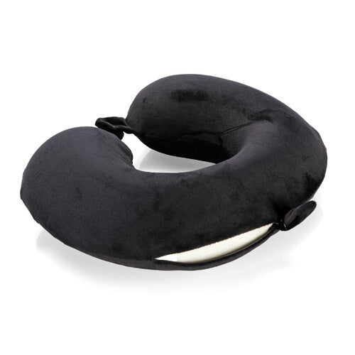 Lampa Memory-Wrap Reise-Nackenkissen aus Memory-Schaum - Schwarz 54164