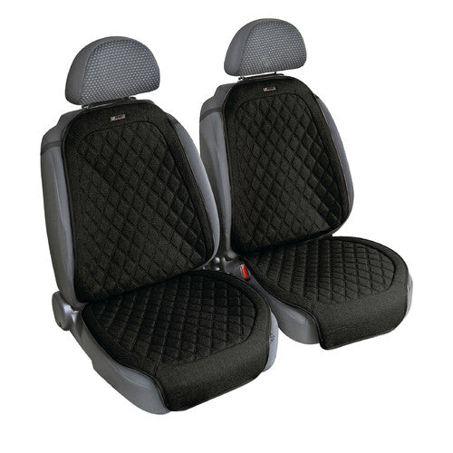 Pilot Venice pair of seat covers made of cool polyester techno-linen fabric in Black