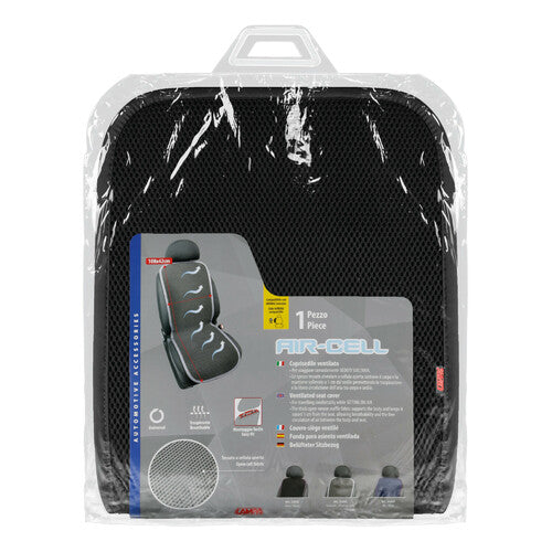 Air-Cell Lamp, Ventilated Backrest - Black