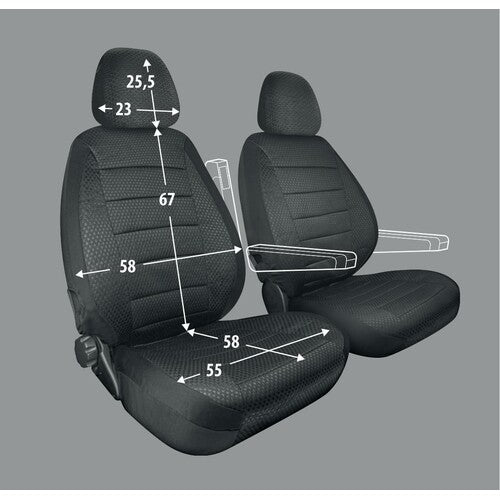 Lampa Travel Easy Fit, fundas universales para asientos de autocaravana 55041
