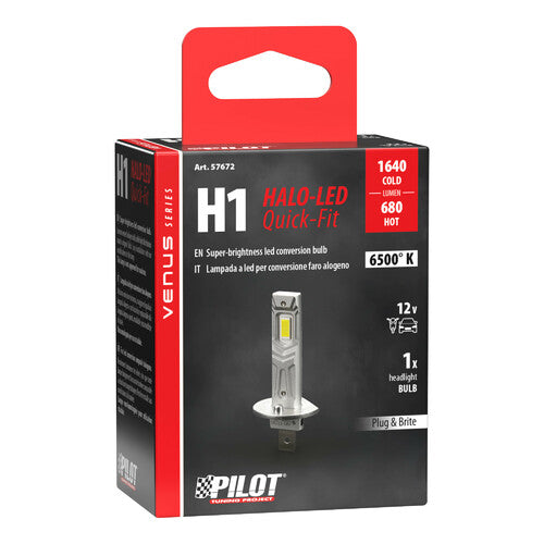 Pilot 12V Halo Led Venus Series Quick-Fit - (H1) - 10W - P14,5s - 1 pz - Scatola
