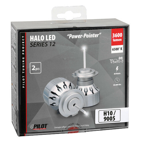 Piloto 9-32V Halo Led Serie 12 Power-Pointer (H10-HB3 9005) 40W P20d Caja de 2 uds.