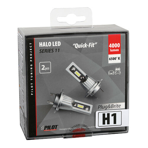 Pilot 12-24V Halo Led Series 11 Quick-Fit - (H1) - 15W - P14,5s - 2 pcs - Box