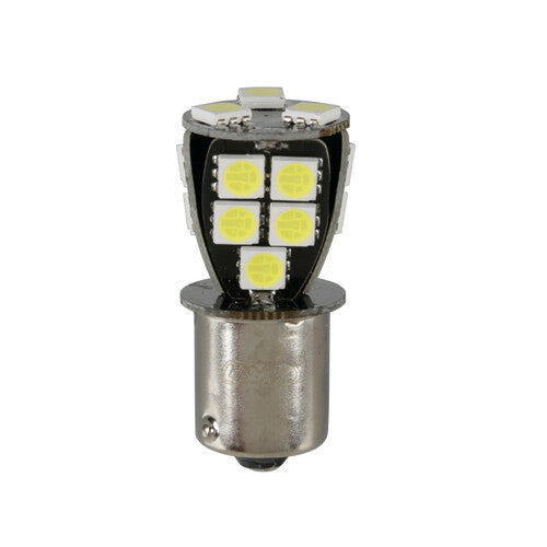 Piloto Led serie 24/32V - 18 SMD x 1 chip - (P21W) - BA15s - 1 ud - Caja - Blanco - Doble polaridad - Resistencia incorporada