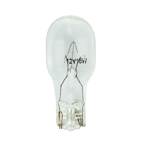 12V Lamp with Glass Socket - W16W - 16W - W2.1x9.5d - 2 pcs - D/Blister