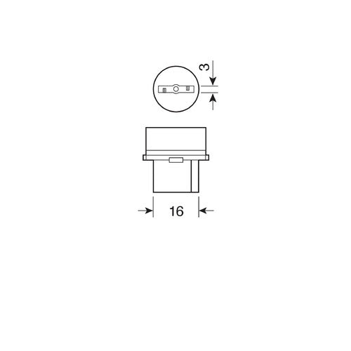 Lampa 12V Lampada con zoccolo vetro WY21W 21W W3x16d 2 pz D/Blister Arancio 58100