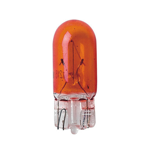 Lámpara de 12 V con casquillo de vidrio WY5W, 5 W, ancho 2,1 x 9,5 d, 10 unidades, caja naranja, 58109