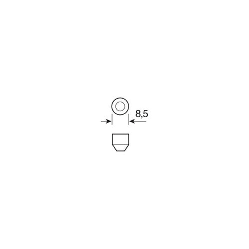 Piloto 9-32V Mega-Led 2 2 SMD x 1 chip 12x41 mm SV8,5-8 20 piezas Sobre blanco res inc