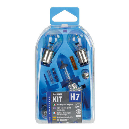 Lampen-Set, 8-teilig, Halogen H7 - 12V 58157