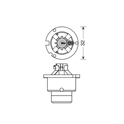 Lampa Lampada HID Xenon 4.300K - D2S - 35W - P32d-2 - 1 pz - D/Blister
