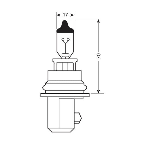 Pilot 12V Halogenlampe Blu-Xe HB1 9004 65/45W P29t 2 Stück Kunststoffbox.