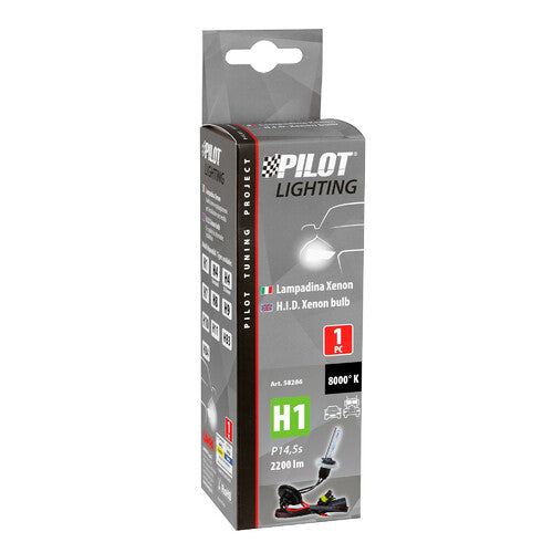 Pilot 12/24V HID Xenonlampe 8000K - H1 - 1 Stück - Verpackung