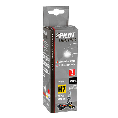 Pilot 12/24V HID Xenon Bulb 4,300K - H7 - 1 pc - Box