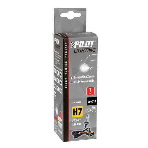 Bombilla de xenón HID Pilot 12/24 V 5.000 K - H7 - 1 ud - Caja