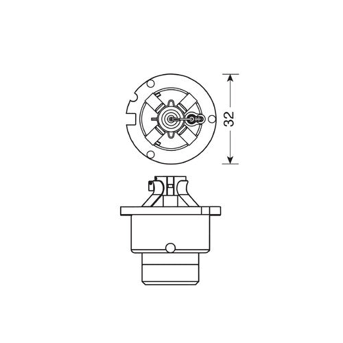 Lampa Lampada HID Xenon 4.300K - D2R - 35W - P32d-3 - 1 pz - Scatola 58322
