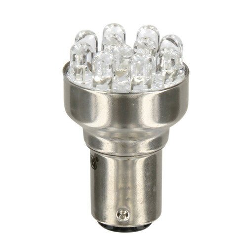 Lámpara piloto multiled de 12 V, 11 leds (P21/5 W), BAY15d, 1 unidad, caja, color rojo