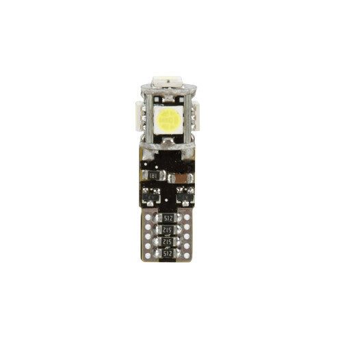 Pilot 12/30V Led series - 5 Led SMD - (T10) - W2,1x9,5d - 20 pz - Scatola - Bianco - Doppia polarità - Resistenza incorporata